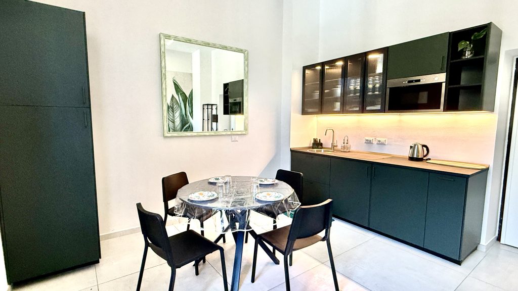 Cozy dining space perfect for family meals in boutique Civitavecchia rental